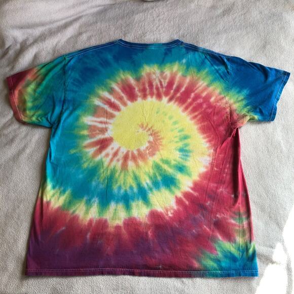 Bob Ross Tie Dye T Shirt No Mistakes Just Happy Accidents Sz XL 100% Cotton - Picture 6 of 6